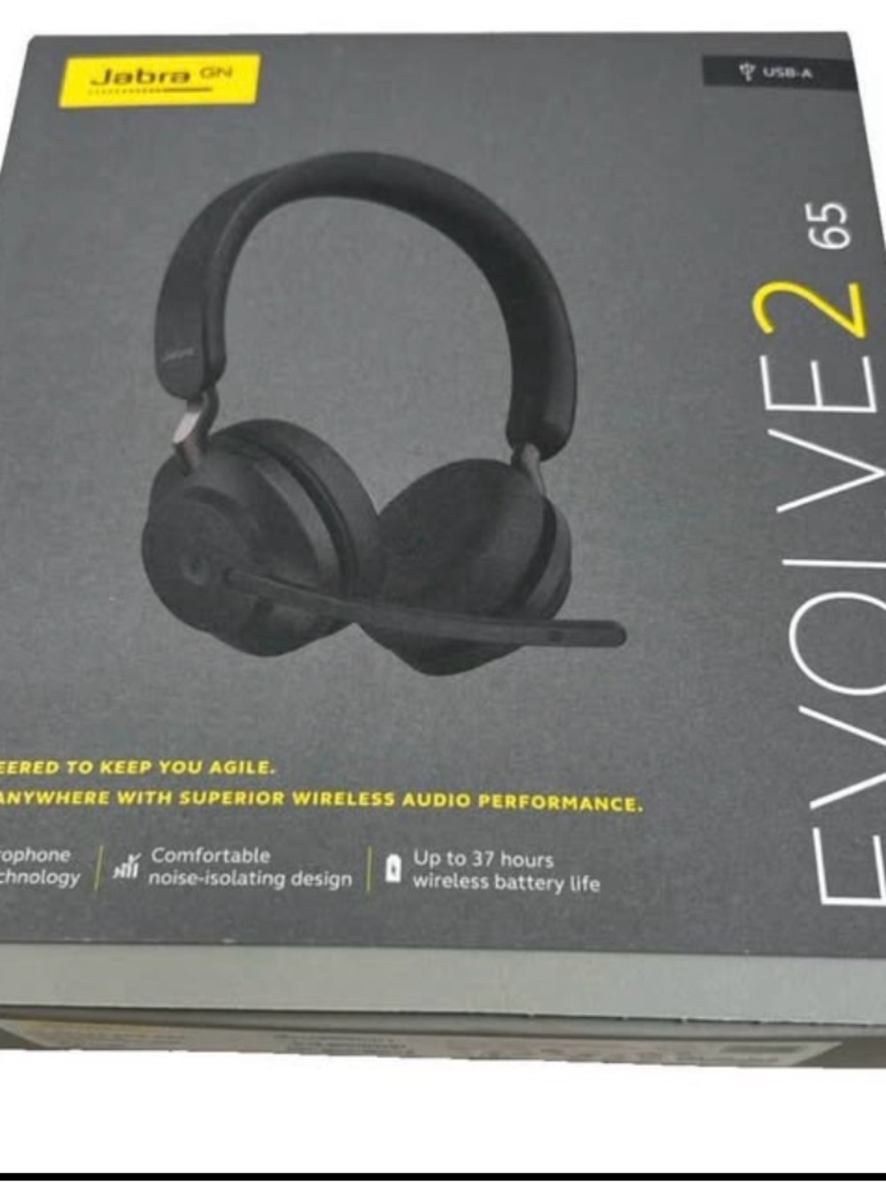 Jabra Evolve2 65 Wireless Over-Ear Headphones - Black